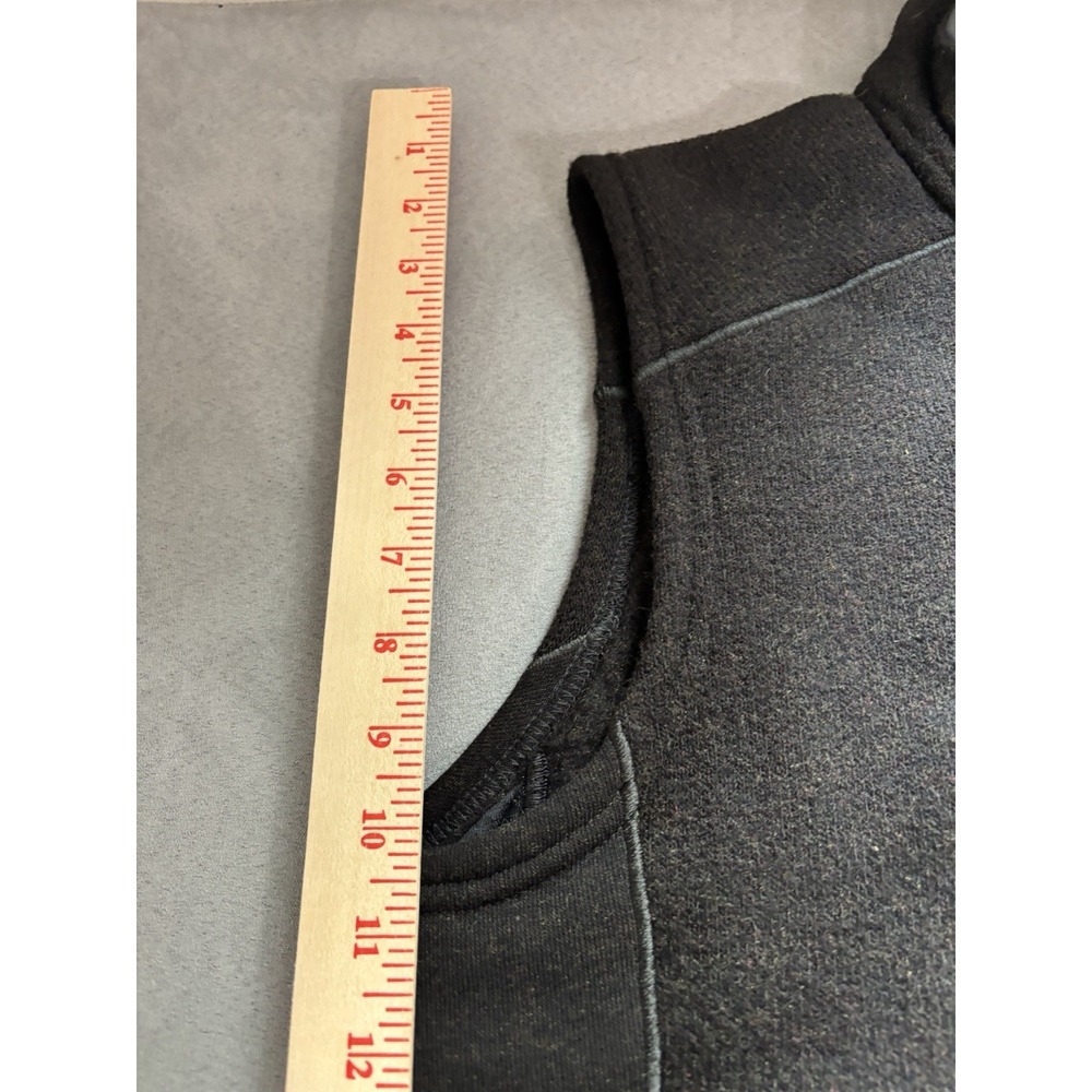 Kuhl Mens Interceptr Vest Sz M Black Fleece Full Zip Outdoor Hiking Gorp Layer - Picture 9 of 9